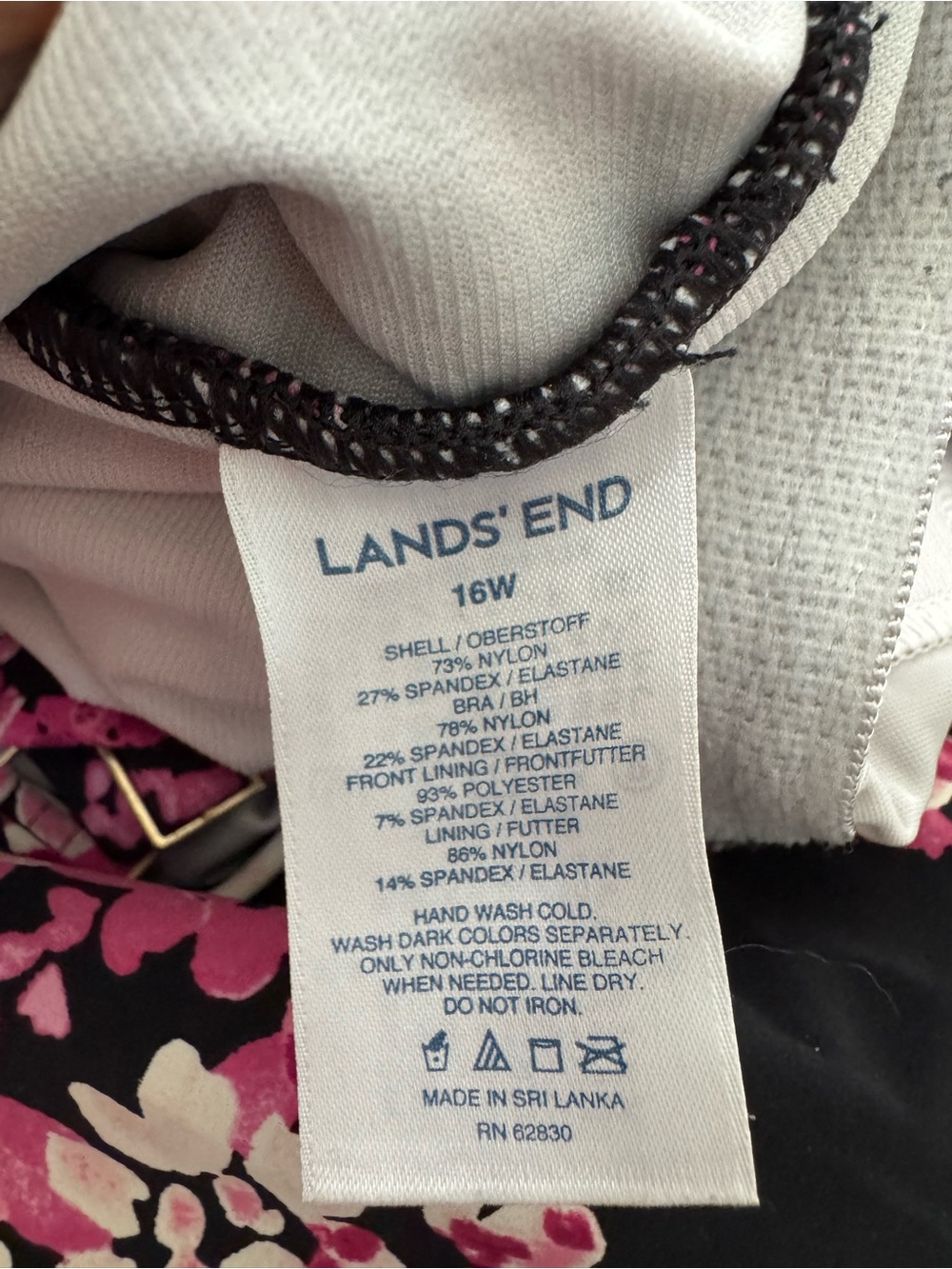 2 PK Swimsuits- Lands’ End Catalina Tankini & Terra & Sky Plus Size 1X 16W - Picture 6 of 16
